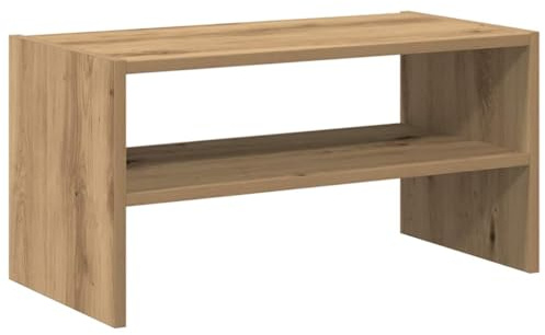 vidaXL Schuhregal Stapelbar Artisan-Eiche 60x30x30,5 cm