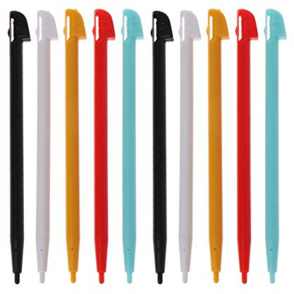 YIBOZI Juego de 10 piezas multicolores de mano para lápiz capacitivo sensible para Wii U WIIU GamePad de plástico de alta sensibilidad para lápiz capacitivo de pantalla táctil