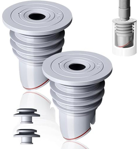 Waschmaschinen Rohrdichtung, 2 PCS Abflussrohrdichtung, Schlauch Washing Machine Drain Hose Seal,Deo-Dichtungsrohr für Waschmaschine,Spülbeckenabflüsse,Spülrohrdichtung Für Zuhause,Küche,Bad (45-50mm)