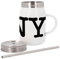 Mug Isotherme en Inox avec Couvercle et Paille - I Love New York USA - 500 ml - Tasse Thermo