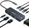 ANYOYO USB C Docking Station Dual HDMI 4K@60HZ, 8 in 1 Docking Station 3 Monitors Dual 4K60HZ HDMI and 1080P VGA, 5Gbps, PD 100W, Laptop Dock Station for MacBook,Dell XPS,HP, Lenovo (Black Titanium)