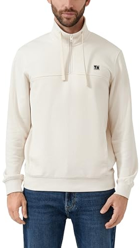 s.Oliver Sweatshirt mit Eingrifftaschen und Label-Patch