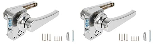 Glayent 2X RV Toilet Door Lock Bathroom Door Lock Caravan Boat Latch Handle Lock RV Accessories