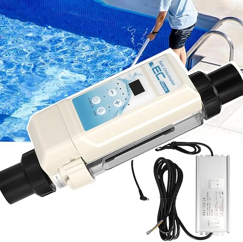 RoyceBee Générateur de Chlore au Sel, électrolyseur au Sel, Système D'électrolysation de Piscine à Eau Salée, pour Spa de Natation, 60M3/12g/hr