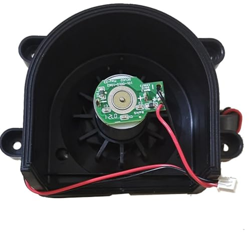 Lagomloot Ventola motore principale per aspirapolvere robot, compatibile con SilverCrest per SSR 3000 A1, parte di ricambio per aspirazione efficiente, nero