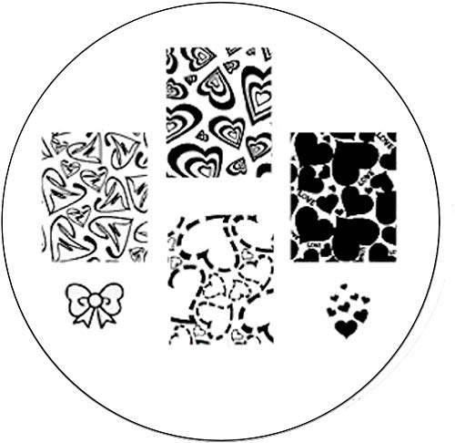 STAMPING-SCHABLONE # CH-15 ~HERZEN, MASCHE, LOVE~