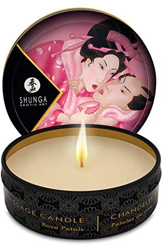 MASSAGE CANDLE ROSE PETAL 6X30 ML