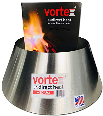 Vortex Chauffage direct pour barbecues au charbon de bois, taille moyenne – Compatible avec Weber Kettle 22 26,75 WSM Smokey Mountain XL Kamado XL Big Green Egg