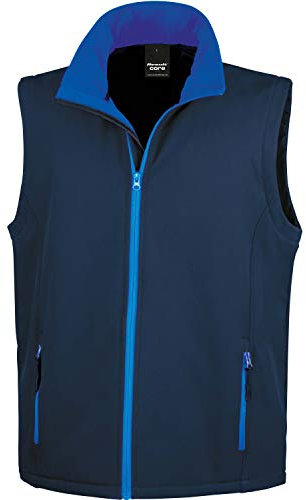 Result Ergebnis r232 m bedruckbar Softshell Bodywarmer 3XL Marineblau/Königsblau