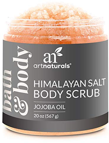 Art Naturals Himalaya Salz Peeling/Scrub 566 g, Tiefenreinigendes Körper Peeling | mit Karite-/Sheabutter & Jojoba-Öl | Pflegende Exfoliation für Strahlende Haut | Feuchtigkeitsspendend