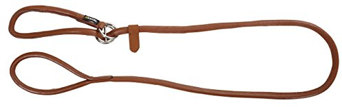 Kerbl Pet Rundleder-Schlupfleine Roma 170cm, 8mm, cognac