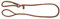 Kerbl Pet Rundleder-Schlupfleine Roma 170cm, 8mm, cognac