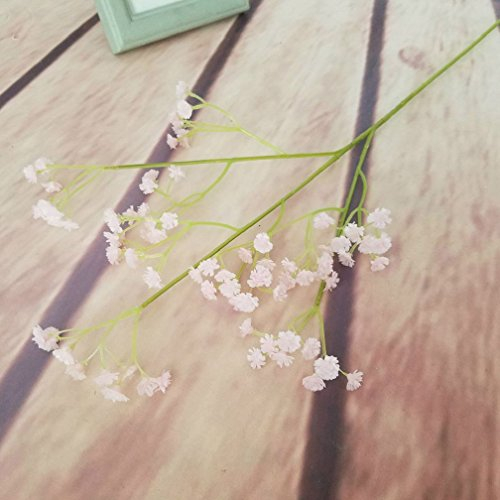 alkyoneus 1 PC Gladiolen Fake Kunststoff Künstliche Blumen Hochzeit Party Home Decor weiß