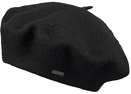 Barts W Samuelbre Beret Schwarz - Zeitlose wärmende Damen Barett Mütze, Größe One Size - Farbe Black