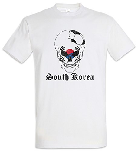 Urban Backwoods South Korea Football Comet Herren T-Shirt Weiß Größe 3XL