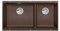 Blanco SUBLINE 480/320-U 523 593 - Fregadero de cocina 480/320-U-523 Cafe, 1