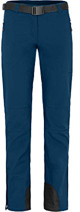Bergson MAILA | Damen Winter Softshellhose, Winddicht, warm, Poseidon [390], 80 - Damen