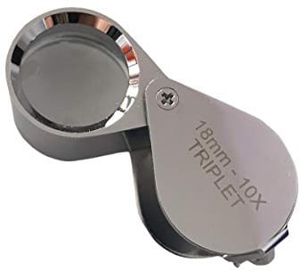 Diamond, Loupe, Goldsmiths, Jewelers 10x Triplet Diamant Lupe Juweliere und Goldschmiede Steine Deutschland