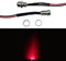 Lumonic 5x Superhelle Schraub LEDs mit Vorwiderstand für 12V Anwendungen - High Power LEDs mit Anschlusskabel zum selber Löten DIY in Farbe Rot - Durc