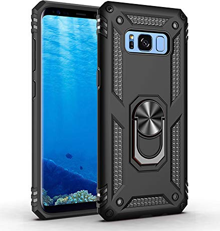 BestST Galaxy S8 Schutzhülle, Galaxy S8 Hülle 360 Grad Handyhülle Bumper Case Robust Cover [Ultra Hybrid Schutzhülle ]+ Displayschutz für Samsung Galaxy S8 Schwarz