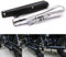 Moto Marmitta Tubo di scarico per 35mm 38mm 41mm 43mm 45mm per Chopper Cruiser Bobber Old School Cafe Racer (Cromo)