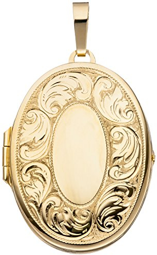 Jobo Damen-Medaillon aus 925 Sterling Silber vergoldet zum Öffnen für 2 Fotos