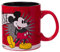 Silver Buffalo Disney Mickey Vintage Classic Ceramic Mug Taza, Rojo y Negro