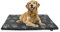 HS-Hundebett® Hundedecke XS (45x65 cm) – Wendbar & gemütlich Dank 3 cm Füllung – Perfekt fürs Sofa, Auto & Hundebox – Pfote Anthrazit, Made in DE