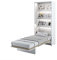 Schrankbett LENART Wandklappbett 90x200 BED CONCEPT Gästebett Vertical Weiß satiniert