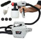 PISTOLA COMPRESSORE SPRUZZO SANIFICAZIONE AMBIENTE AUTO ELETTRICA VERNICIATURA 800W PER INTONACO PARETI PITTURA INTERNI ESTERNI HVLP con Contenitore da 1000ml 3 4 Ugelli SGT10A