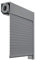 Kit complet de volet roulant en aluminium 45° avec moteur et bouton mural (1500 x 2000 mm, Argent)