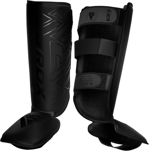 RDX Schienbeinschoner, Thaiboxen, Kickboxen, Kampfsport, MMA, Training, Maya Hide, Leder, Kara, Schienbeinschoner, Muay Thai, Krav, Maga, Sparring, BJJ, Karate und Kampf, freies Training, Fußschutz