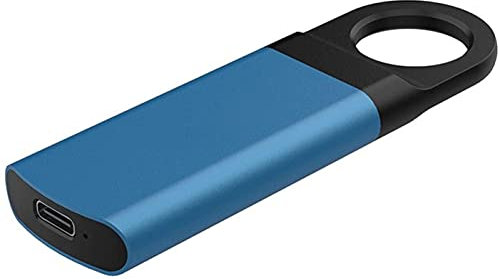 Externe Solid-state-laufwerk-tasche SSD 1 To 512 Go 128 Go, 1,2 Zoll USB C 3.1 Tragbarer Backup-Speicher, Geeignet Für PC, ordinateurs portables, smartphones (Bleu, 1 To)