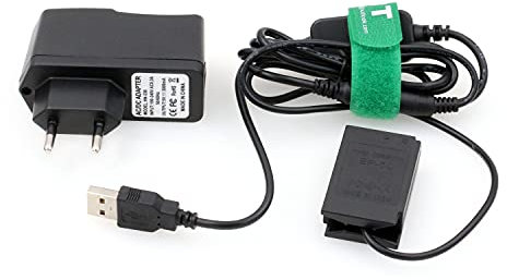 HangTon Bloc d'alimentation pour batterie factice EN-EL20 EP-5C pour appareil photo Nikon 1J3 Coolpix P1000