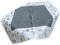 Westernlifestyle Tischläufer Tischdecke Mitteldecke Tischband gestickt Rosen Rot Weiss Silber Grau (60 x 60, Silber/Grau/Weiss)