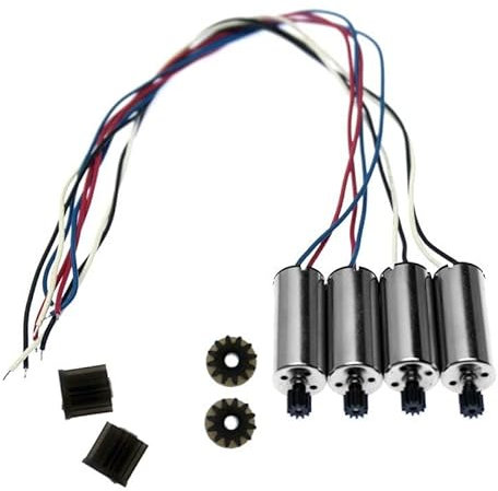 Zubehör für Drohnen S167 S166 RC Drohne SP500 Ersatzteile Kit Propellers Blades Schutzrahmen CSJ S167 GPS Quadcopter Arme Motorradwellenschrauben austauschbar (Color : 4pcs 7.4V Motor)