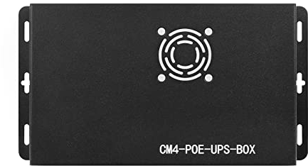 Waveshare PoE UPS Uninterruptible Power Supply Base Board/Mini-Computer Designed for Raspberry Pi Compute Module 4 Gigabit Ethernet Dual HDMI Quad USB2.0