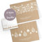 Weihnachtskarten mit Umschlägen - 20 Stück | Veredelte Premium Weihnachtskarten-Set schlicht & edel | A6 exklusiv Klappkarten mit Umschlag Set Kraftpapier geschäftlich team modern einfach elegant