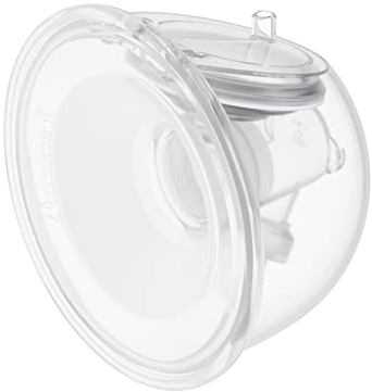 Momcozy Full Set Collector Cup for Momcozy S9 Pro/S12 Pro, NOT for S9/S12. Original S9 Pro/S12 Pro Breast Pump Replacement Accessories (180ml, with Single-Sealed Flange 24mm)