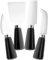 Taylors Eye Witness 4 Piece Cheese Knife Set - Stylish Cheese Knives Gift Box Set. with Elegant Black Coloured Ceramic Handles & Classic Polished Stainless Steel Blades. 10 Year Guarantee