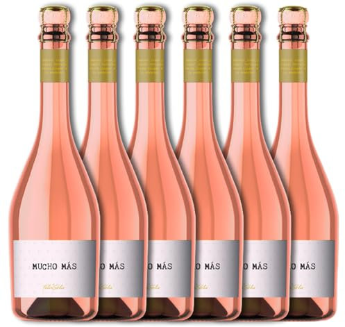 Mucho Mas Sparkling Rosé, 6 botellas x 750 ml, 4500 ml total
