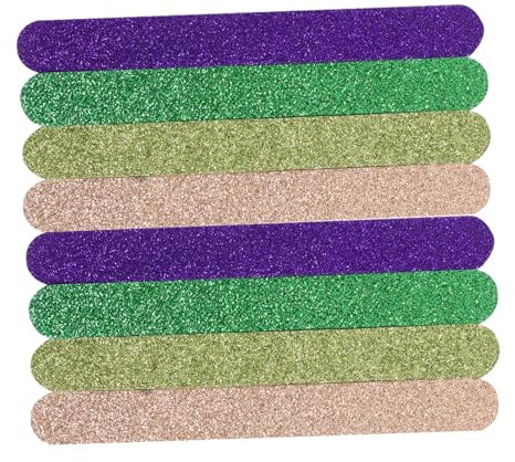 POPETPOP 20 Pièces Lime à Ongles Paillettes Limes à Ongles Lime à Ongles Acrylique Limes à Ongles Manucure Ongles Émeri Papier De Verre Manquer Éclair Outils De Manucure