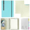 ZephyrCraft A5 Ringbuch Nachfüllbar, 6 Ringe A5 Binder mit Nachfüllpapier und Trennblätter, Budget Planner Notizbuch für Büro, Schule, Reisearbeit, inkl. Stift（Blau）