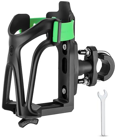 ROCKBROS Portabidones para Bicicletas Soporte Botella para Moto Portabidones Moto 360 ° Giratorio Accesorios para Motocicleta Bicicleta