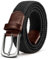 KEMISANT Elastischer Gürtel, Gürtel Herren Stretchgürtel ohne Löcher für Damen und Herren Lässige Hose,35mm(Schwarz,140cm/52-56 taille verstellbar)