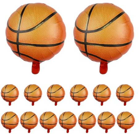15 Stück Basketball Ballons, Party- und Sportdekorationen, kreatives und lustiges Spiel für Kinder
