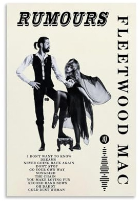 Fleetwood Mac-Poster, Stevie Nicks, Poster, dekoratives Gemälde, Leinwand, Wandposter und Kunstdruck, moderne Familienschlafzimmer-Dekoration, Poster, 30 x 45 cm