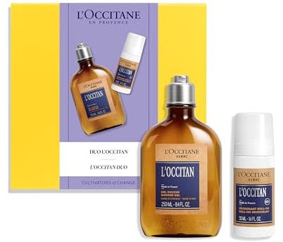 L'OCCITANE Homme L'Occitan Bath & Body Gift Set | Aromatic Lavender Scent | Vegan & 92% Readily Biodegradable | Luxury & Clean Men's Beauty Hair & Body Wash and Deodorant for All Hair & Skin Types
