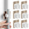 TANGHSE 6pcs Mop Broom Holder, Self Adhesive Mop Holder Heavy Duty Broom Holder Wall Hanger Tool Storage Storage Rack Mop Holders for Kitchen Bathroom Closet Garden