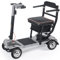 TopMate ES40 Mobilitätsroller für Erwachsene Leicht, Zusammenklappbar, von Fluggesellschaften Zugelassen,für Senioren mit Herausnehmbarem Akku, LED-Scheinwerfern und Aufbewahrungstasche-Silber Schwarz